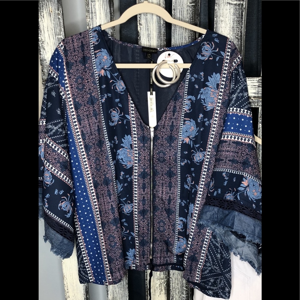 Zip front Coco & Carmen Blouse